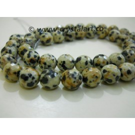 Dalmation Jasper Faceted 36 Beads of Strings