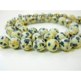 Dalmation Jasper Faceted 36 Beads of Strings