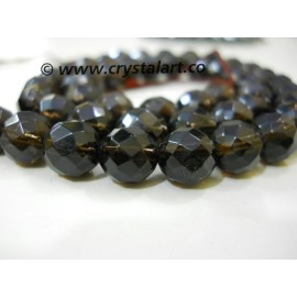 Smokey Quartz Faceted 36 Beads of Strings