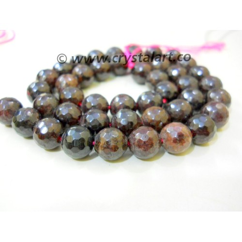 Garnet Faceted 36 Beads of Strings