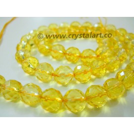 Citrine 10 mm Faceted 36 Beads of Strings