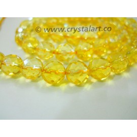 Citrine 10 mm Faceted 36 Beads of Strings