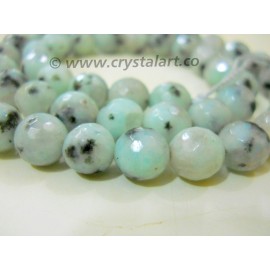 White Rainbow Moonstone Faceted 36 Beads of Strings