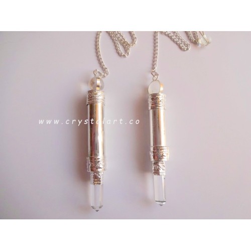 3 Pcs Silver Brass Metal Pendulum