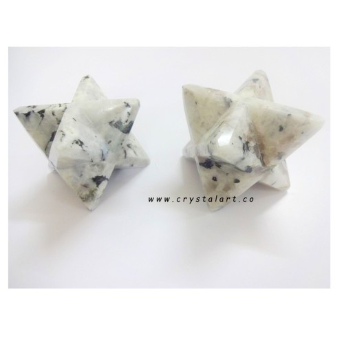 Rainbow Moonstone Big Size Merkaba Star