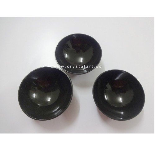 Black Agate 3 Inch Bowl