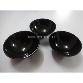 Black Agate 3 Inch Bowl