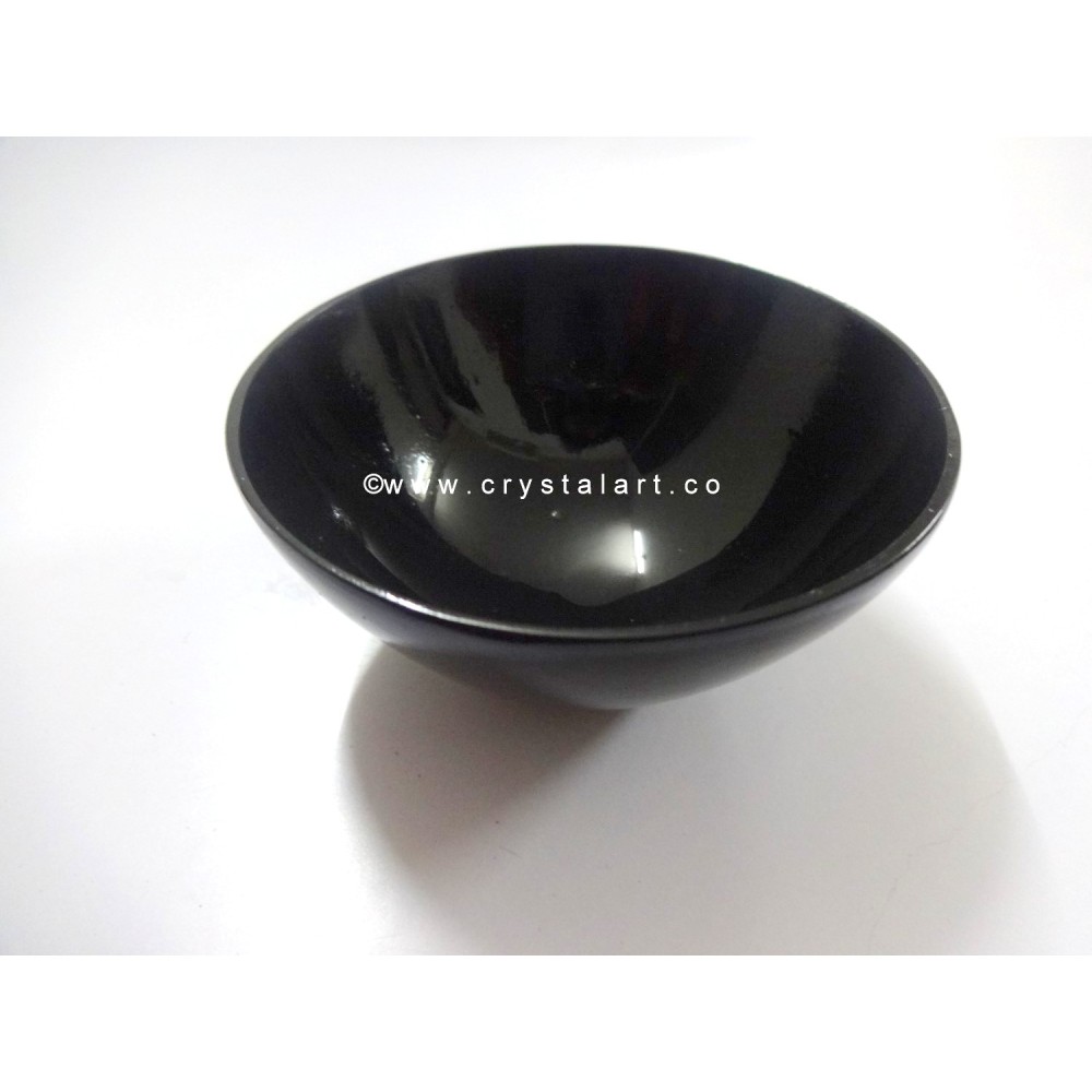 Black Agate 3 Inch Bowl