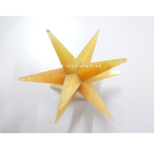 Yellow Aventurine 12 Point Merkaba Star