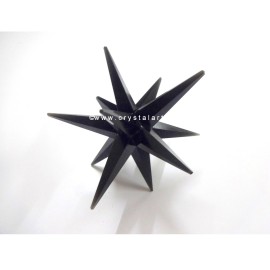 Black Obsidian 12 Point Merkaba Star