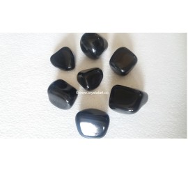 Black Agate Big Size Tumbled Pebbles Stones