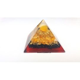 Black Tourmaline & Citrine Orgone Pyramid