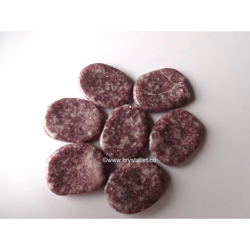 Lepidolite Uneven Worry Stones