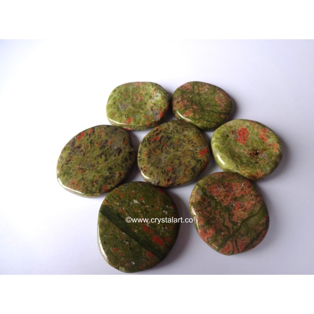 Unakite Uneven Worry Stones