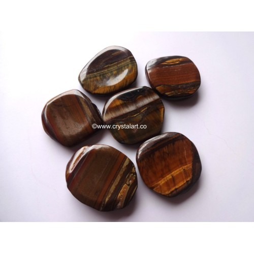 Tiger Eye Uneven Worry Stones