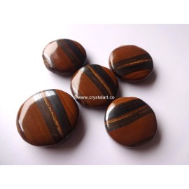 Tiger Eye Round Palm Stones