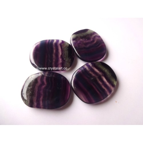 Multy Fluorite Uneven Worry Stones