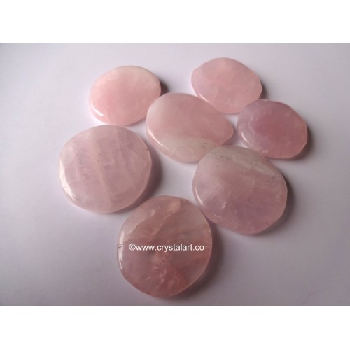 Rose Quartz Uneven Worry Stones