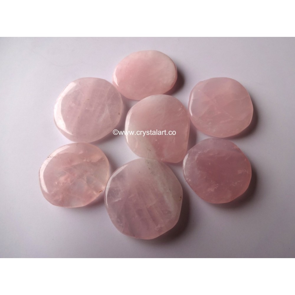 Rose Quartz Uneven Worry Stones