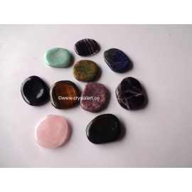 Mix Gemstone Uneven Worry Stones