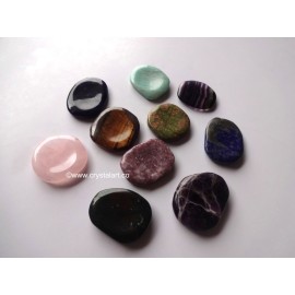 Mix Gemstone Uneven Worry Stones