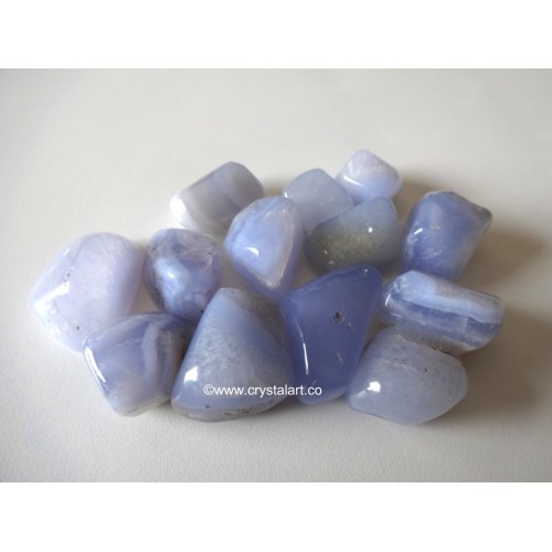 Blue Lace Agate Tumbled Pebbles Stone