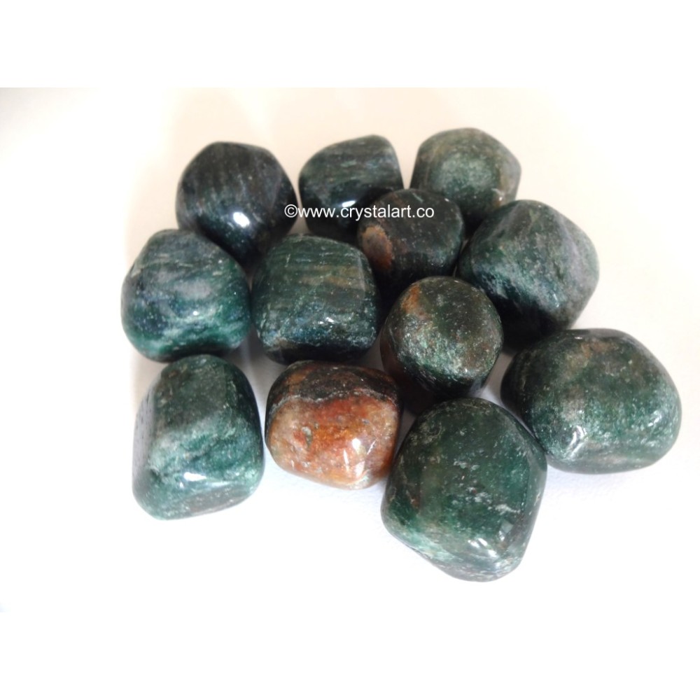 Green Myca Tumbled Pebbles Stone