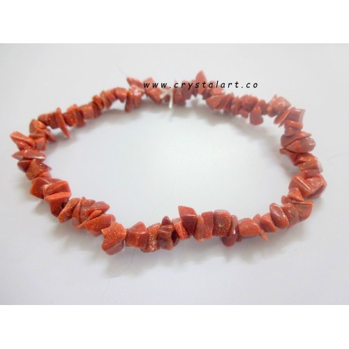 Orange Golstone Chips Bracelets