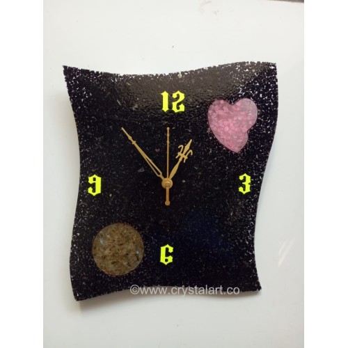 Black Agate Square Orgone Watch