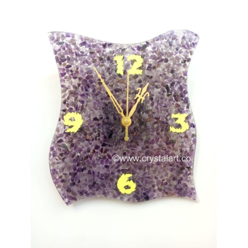 Amethyst Agate Square Orgone Watch