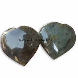 Labradorite 50-60 mm Big Size Puffy Heart