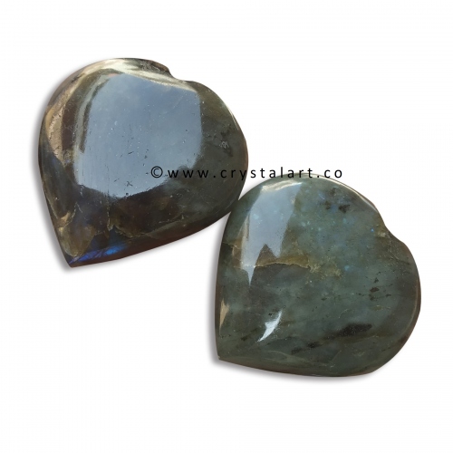 Labradorite 50-60 mm Big Size Puffy Heart