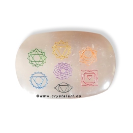 Selenite Chakra Symbol Soap Stones