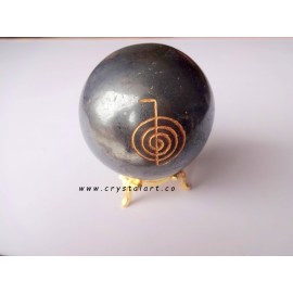 Hematite Reiki Engraved Spheres