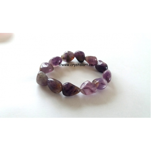 Brazilian Amethyst tumbled stone bracelets
