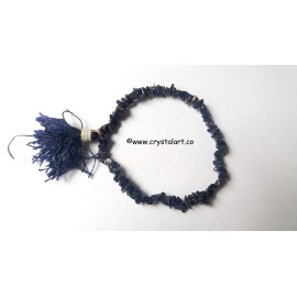 Blue goldstone with tassel chips bracelets