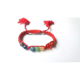 Chakra red slider cord 8 mm beads bracelets