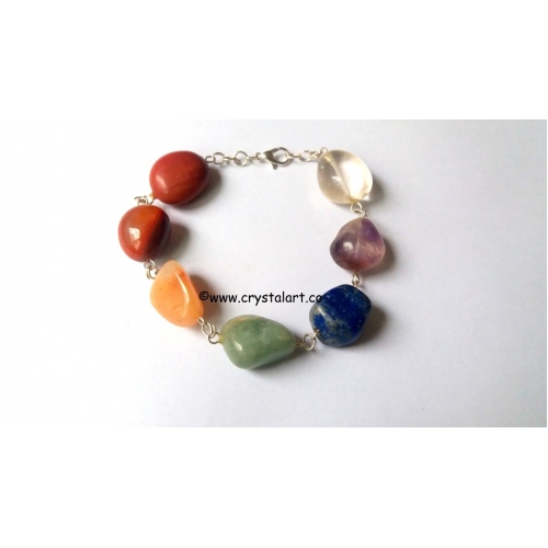 Chakra tumbled stone new style bracelets
