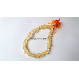 Citrine with tassel chips bracelets