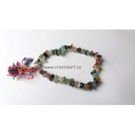 Mix chips gemstone with  tassel chips bracelets