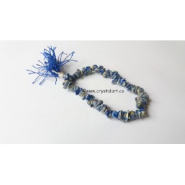 Lapis lazule with tassel chips bracelets