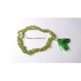 Peridote with tassel chips bracelets