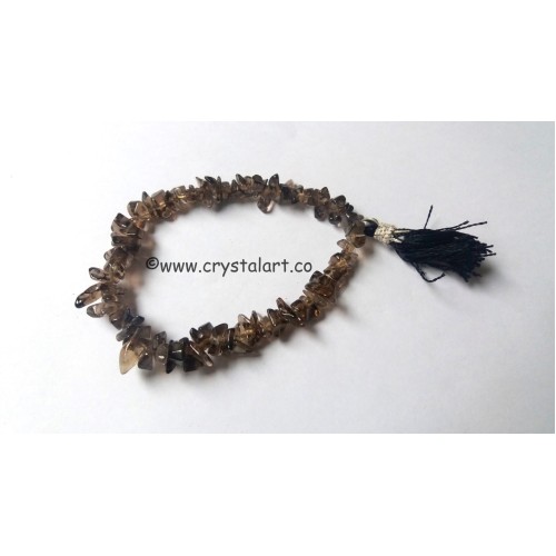 Smoky quartz with tassel chips bracelets