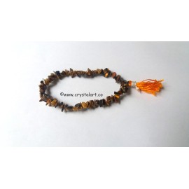 Tiger eye with tassel chips bracelets