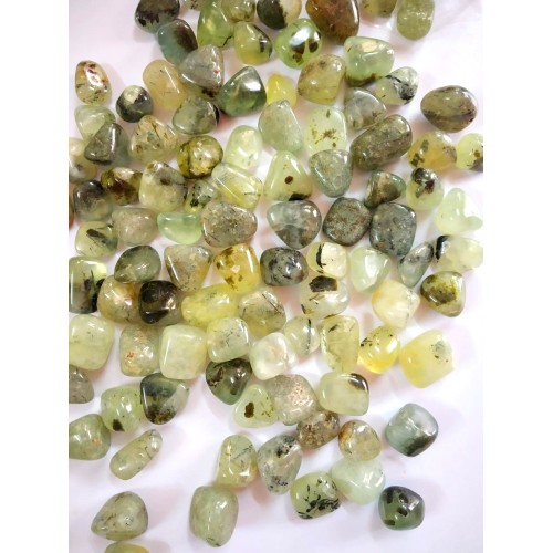 Prehnite Epidote Tumbled Stones