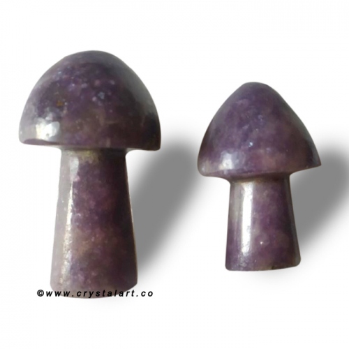 Lepidolite Stone 2 Inch Healing Stone Mashroom