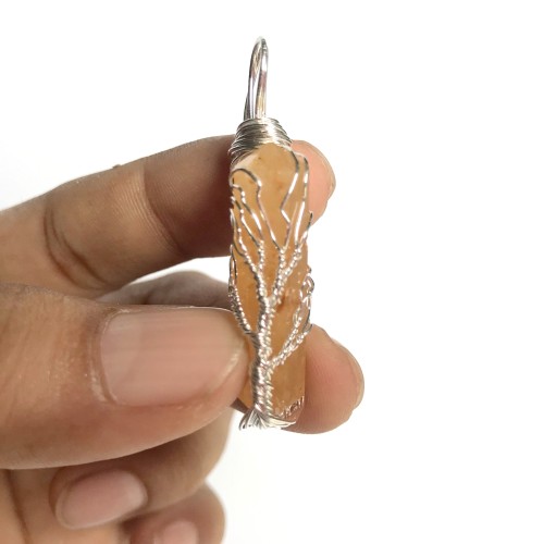 Citrine Quartz Double Terminated Points Fully Wrapped Pendants