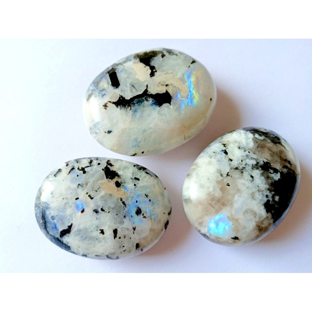 Rainbow Moonstone Soap Stones