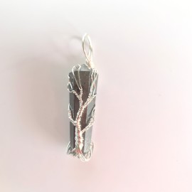 Hematite Double Terminated Points Fully Wrapped Pendants