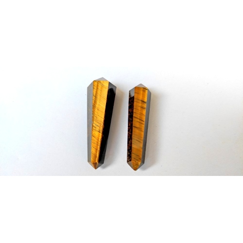 Tiger Eye Stone 2 Inch Loose Double Terminated Points